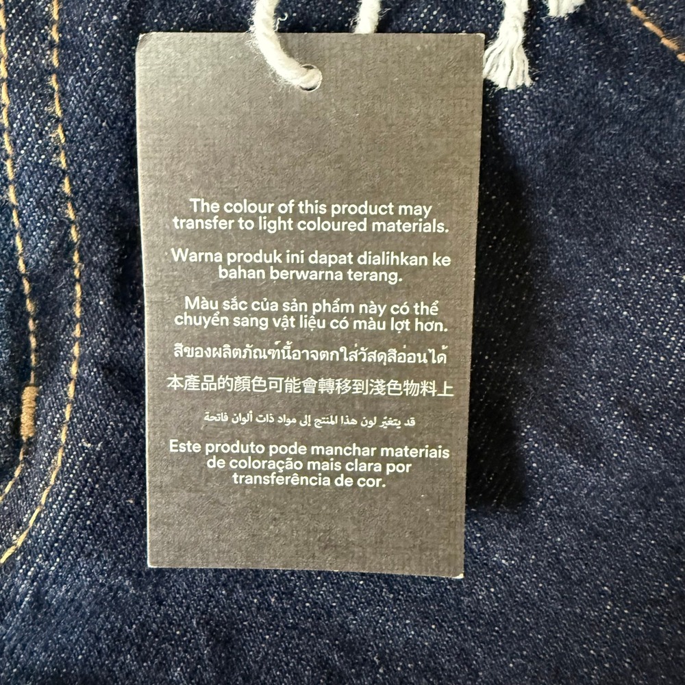 Cotton On Jeans Women 28 Blue Rigid Low Straight Denim Dark Wash 100% Cotton NWT - Picture 11 of 16